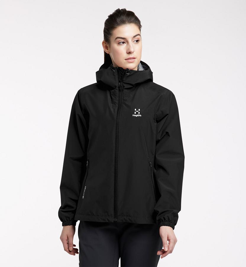 Haglöfs Womens Betula GTX Jacket Black New Zealand 49235ZBXV